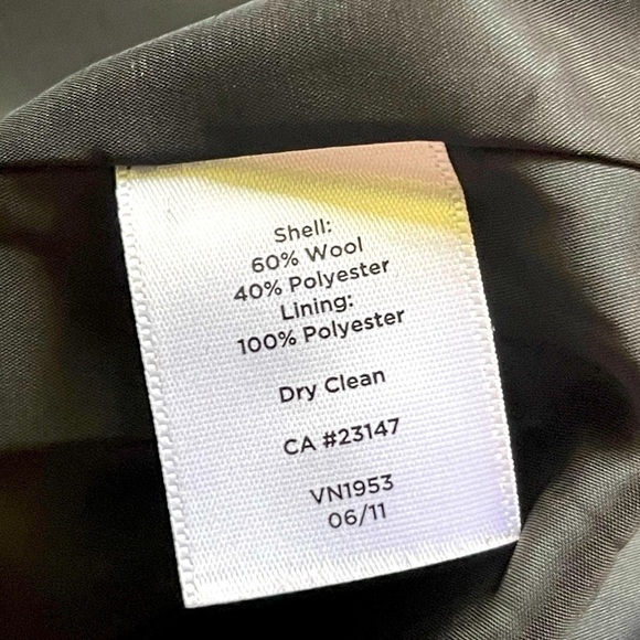 Talbots Women's Plus Size Black Blazer Jacket Coat Wool Blend Jacket, Sz 14 - Picture 3 of 16